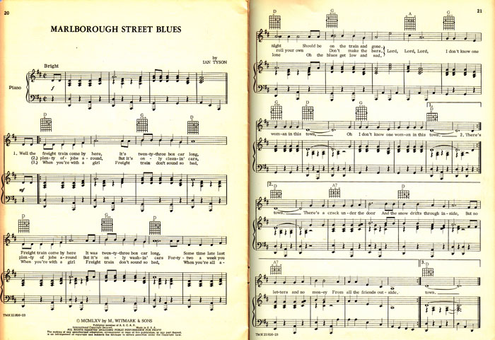 Marlborough Street Blues Ian Tyson 155