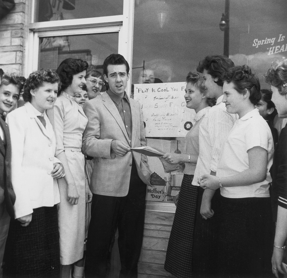 Jack Scott with fans